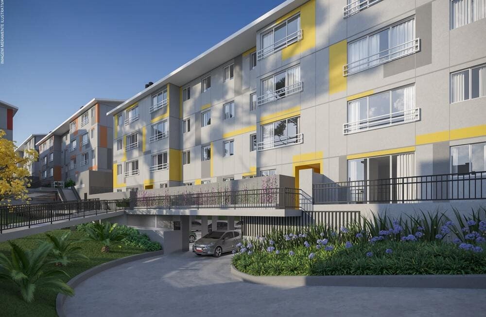 Apartamento para Venda, em Curitiba, bairro Santa C�ndida, 2 dormit�rios, 1 banheiro, 1 vaga