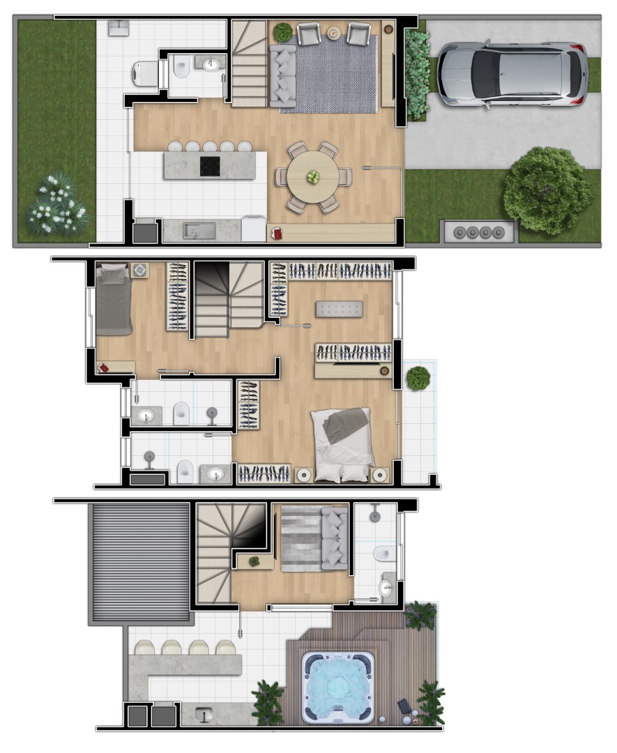 Planta 02 -  3 dorm 112m� - op��o
