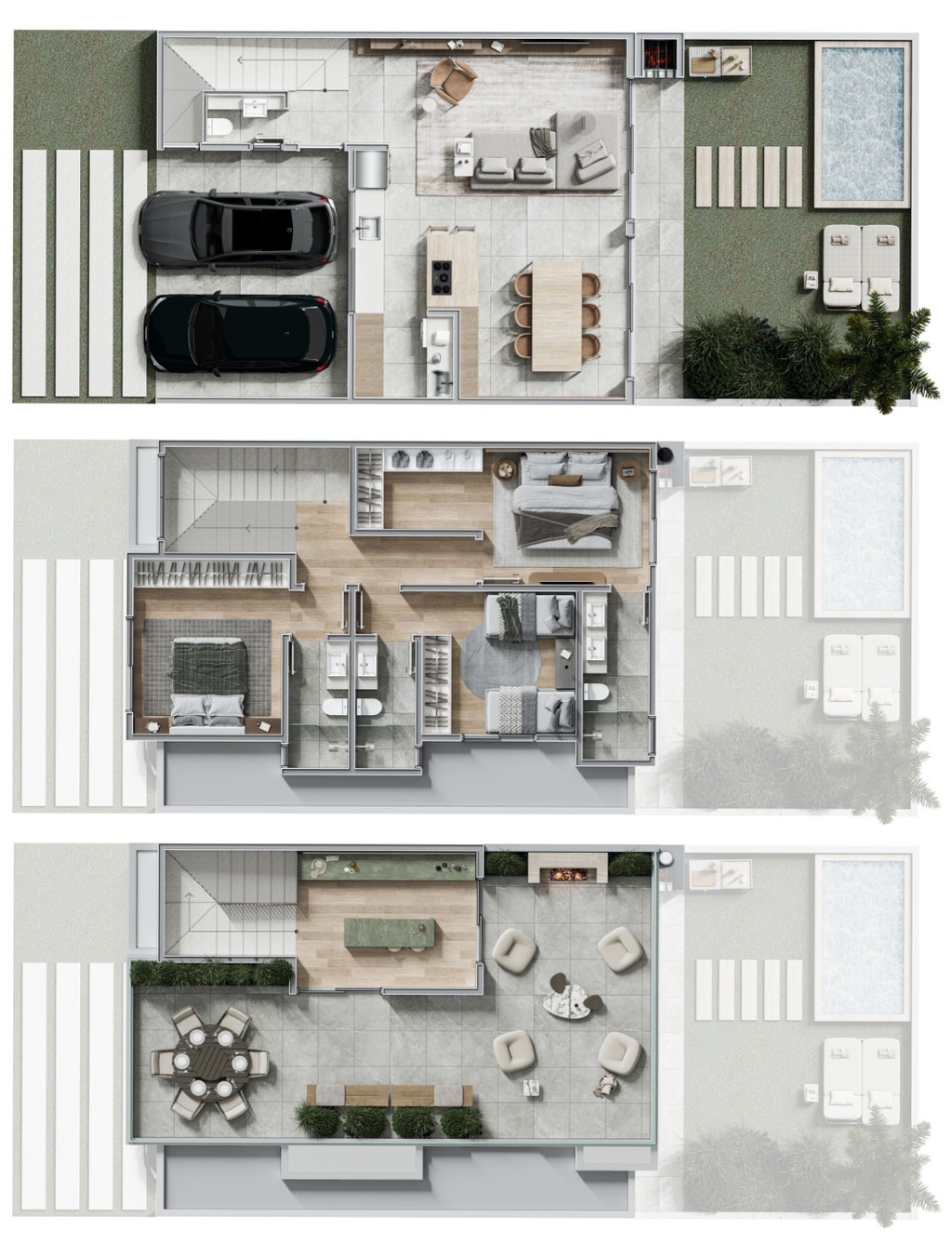 Planta 01 - 3 dorm 212m�